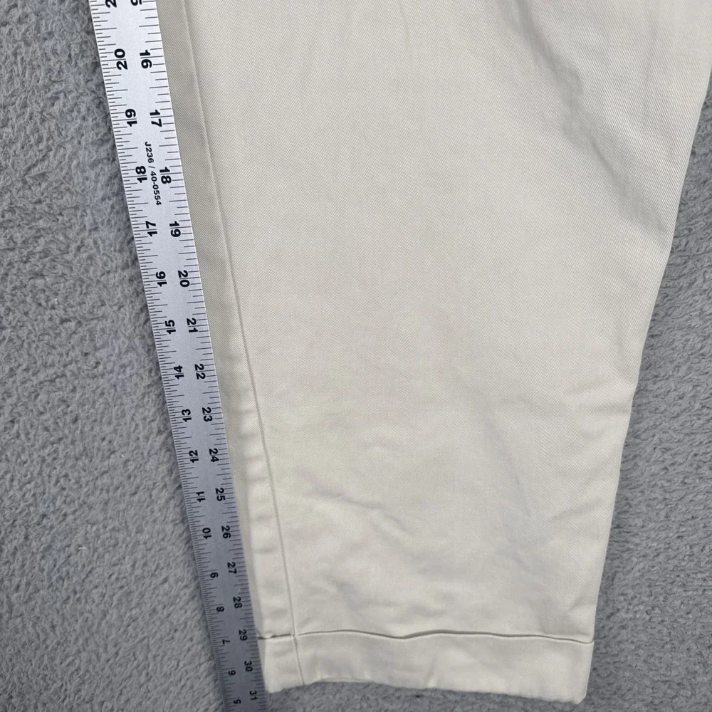 VTG Polo Ralph Lauren Hammond Pants Men's 33x32 Chino Pleated Cuffed Preppy
